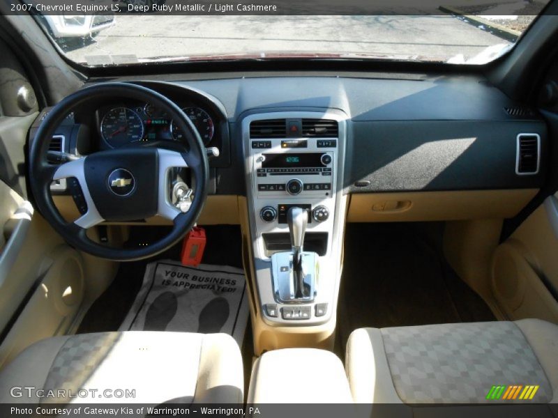 Deep Ruby Metallic / Light Cashmere 2007 Chevrolet Equinox LS