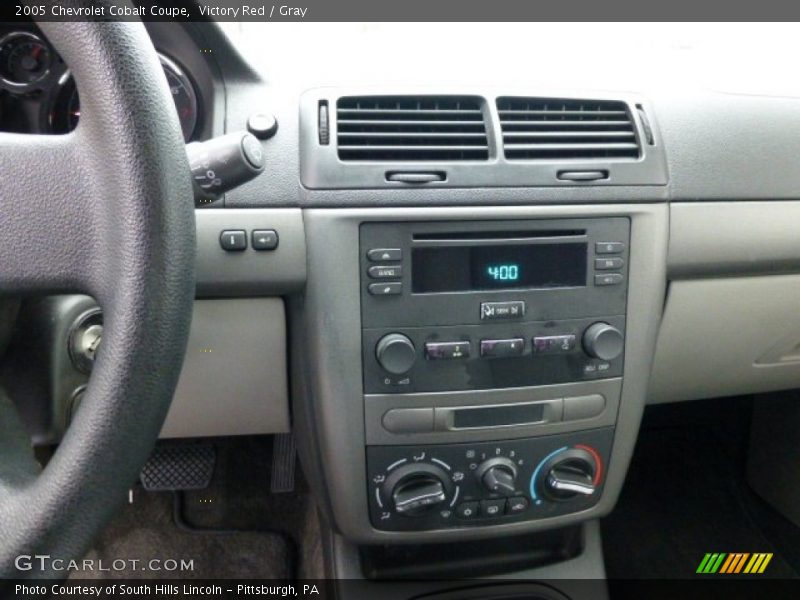 Controls of 2005 Cobalt Coupe