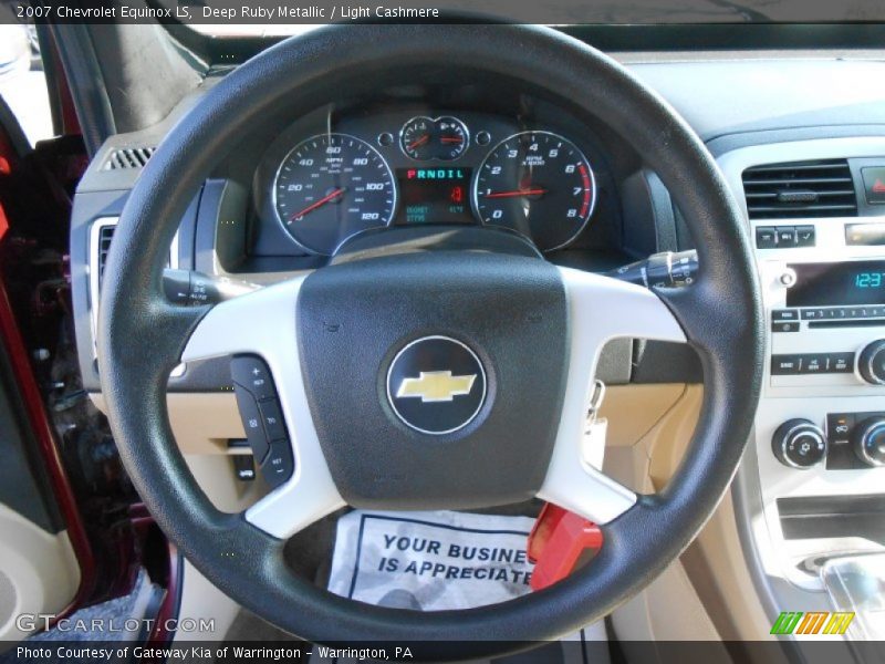 Deep Ruby Metallic / Light Cashmere 2007 Chevrolet Equinox LS