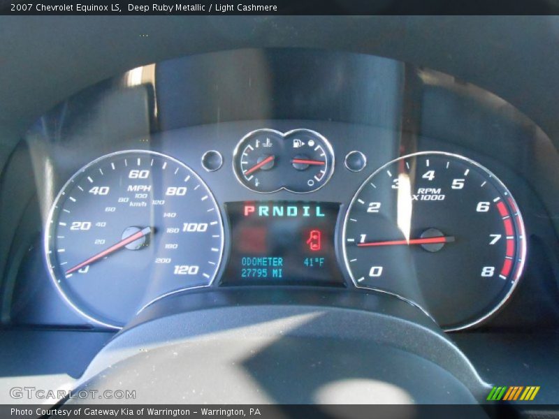 Deep Ruby Metallic / Light Cashmere 2007 Chevrolet Equinox LS