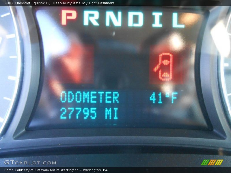 Deep Ruby Metallic / Light Cashmere 2007 Chevrolet Equinox LS
