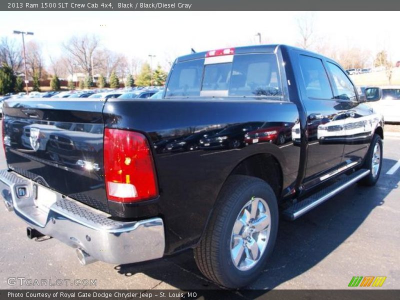 Black / Black/Diesel Gray 2013 Ram 1500 SLT Crew Cab 4x4