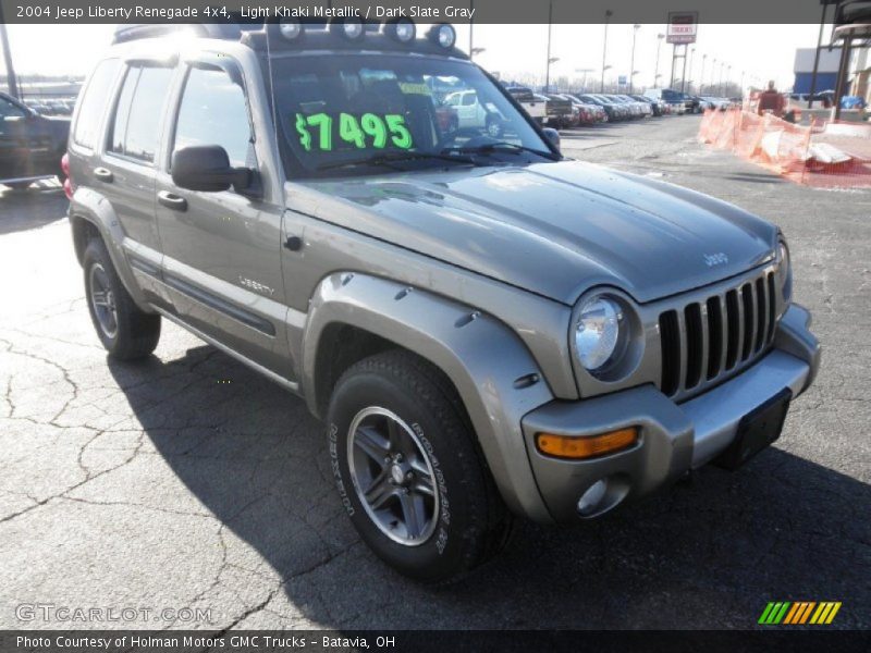 Light Khaki Metallic / Dark Slate Gray 2004 Jeep Liberty Renegade 4x4