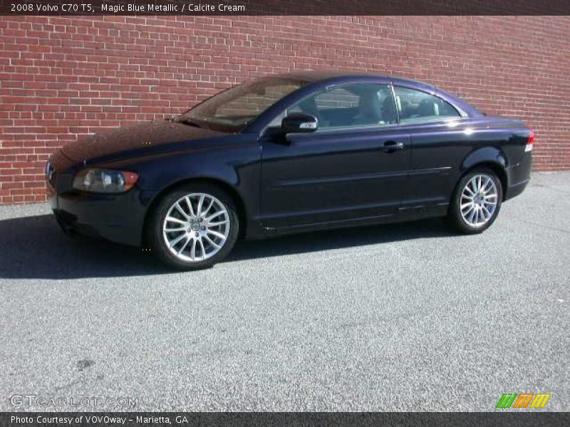 Magic Blue Metallic / Calcite Cream 2008 Volvo C70 T5