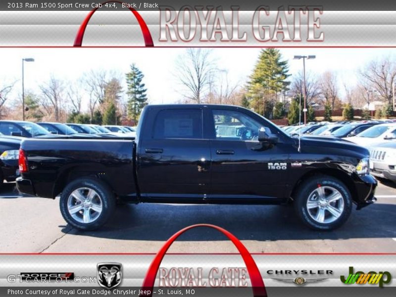 Black / Black 2013 Ram 1500 Sport Crew Cab 4x4