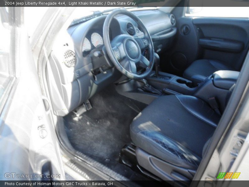 Light Khaki Metallic / Dark Slate Gray 2004 Jeep Liberty Renegade 4x4