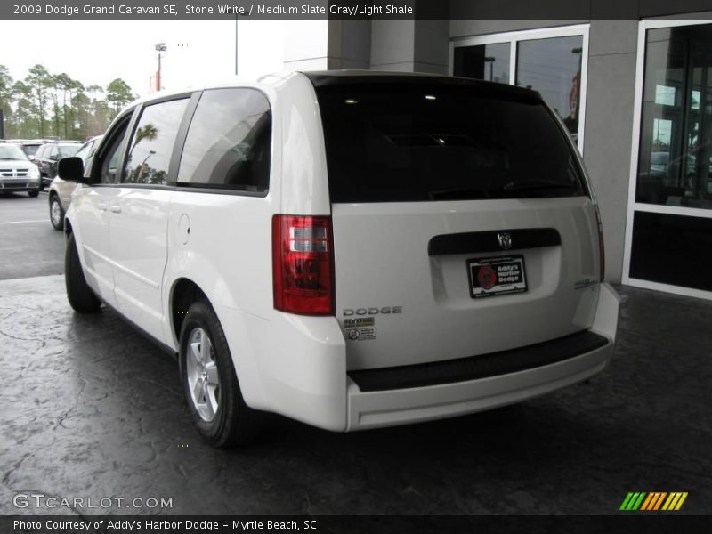 Stone White / Medium Slate Gray/Light Shale 2009 Dodge Grand Caravan SE
