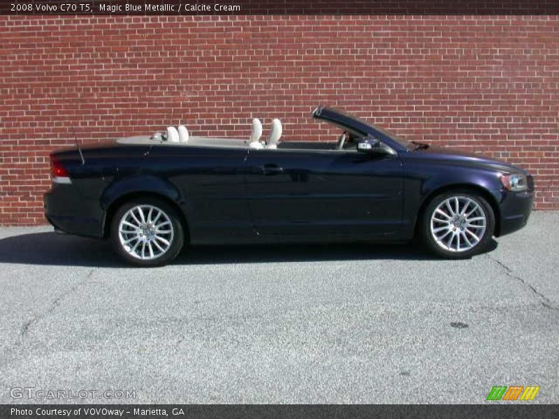 Magic Blue Metallic / Calcite Cream 2008 Volvo C70 T5