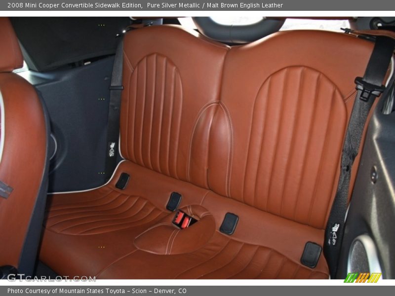 Rear Seat of 2008 Cooper Convertible Sidewalk Edition