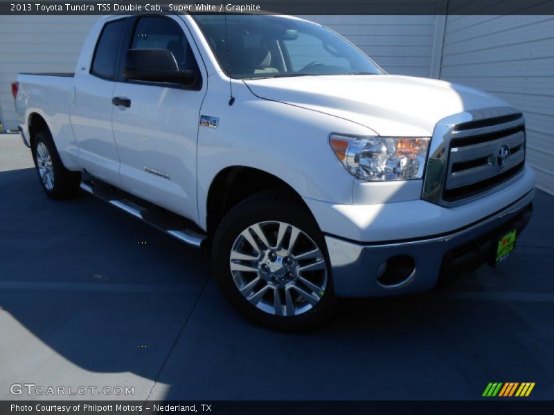 Super White / Graphite 2013 Toyota Tundra TSS Double Cab