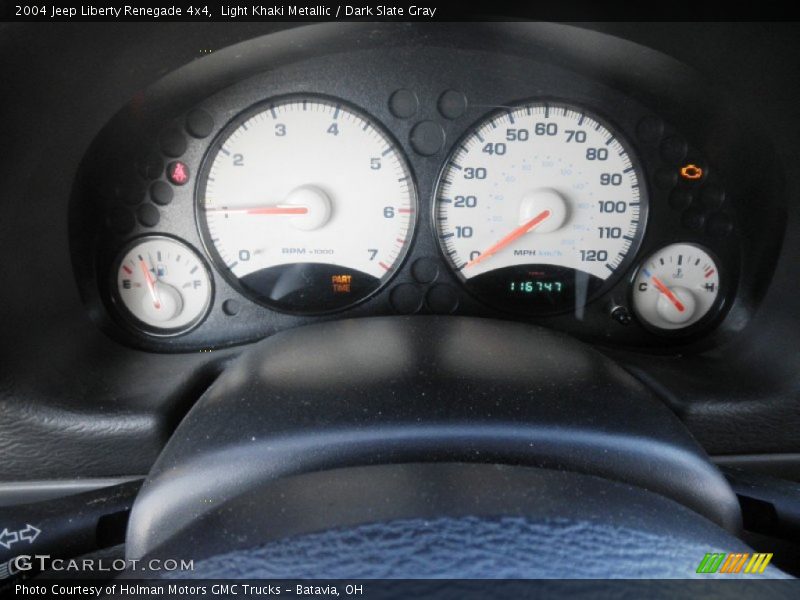 Light Khaki Metallic / Dark Slate Gray 2004 Jeep Liberty Renegade 4x4