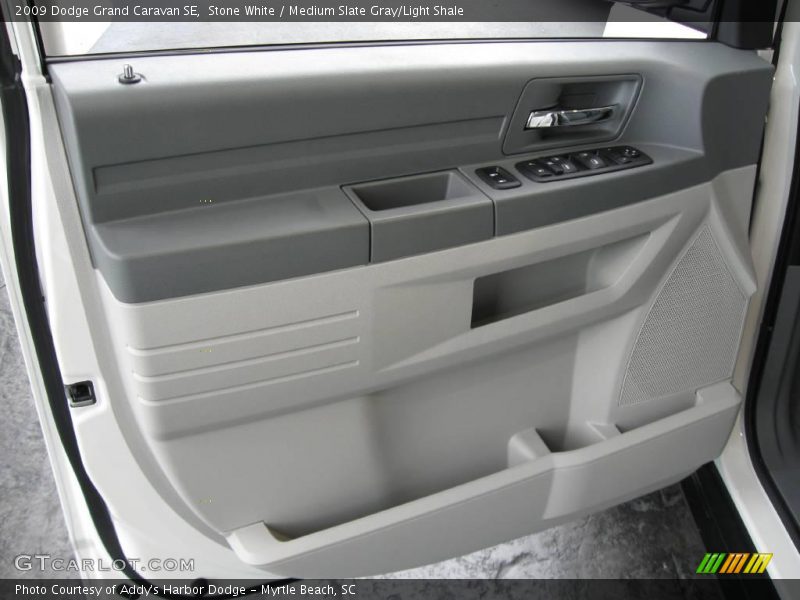 Stone White / Medium Slate Gray/Light Shale 2009 Dodge Grand Caravan SE
