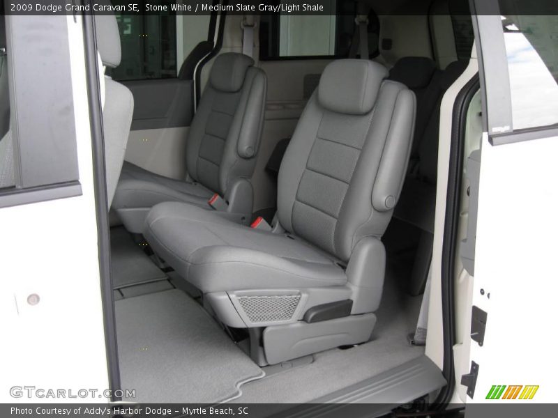 Stone White / Medium Slate Gray/Light Shale 2009 Dodge Grand Caravan SE
