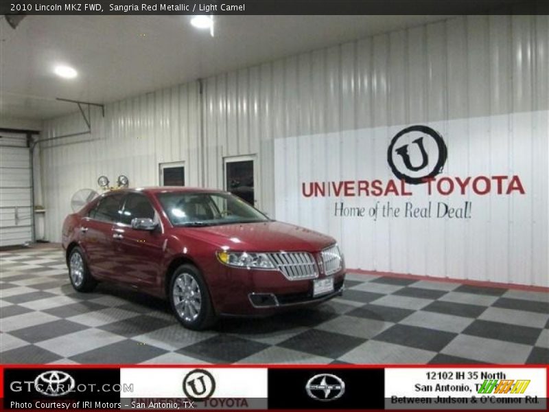 Sangria Red Metallic / Light Camel 2010 Lincoln MKZ FWD