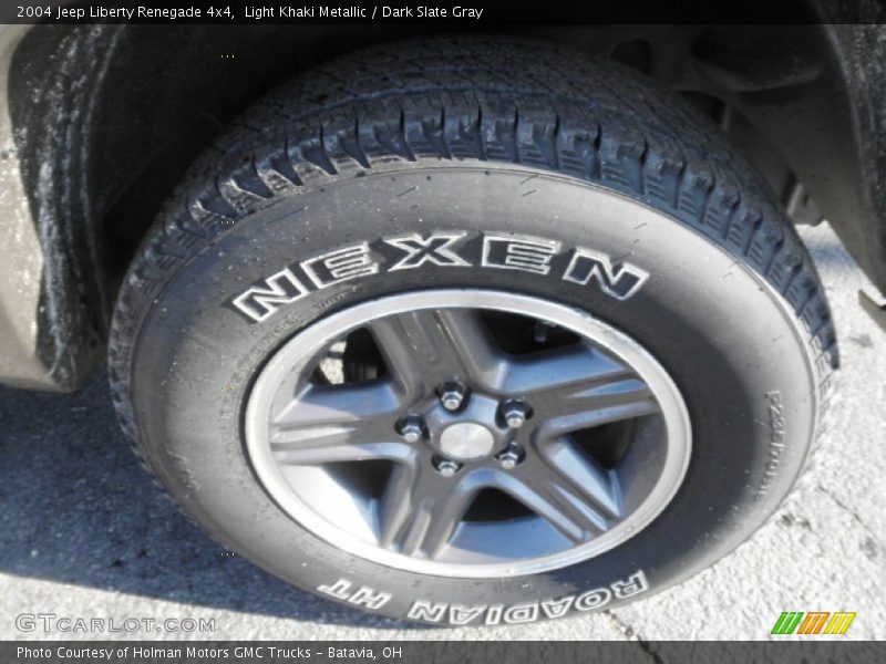 Light Khaki Metallic / Dark Slate Gray 2004 Jeep Liberty Renegade 4x4