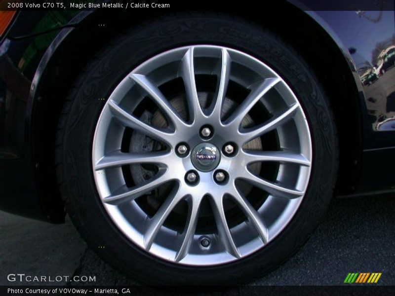 Magic Blue Metallic / Calcite Cream 2008 Volvo C70 T5