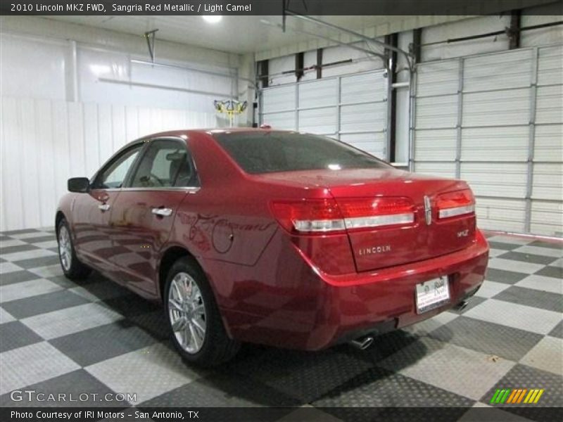 Sangria Red Metallic / Light Camel 2010 Lincoln MKZ FWD
