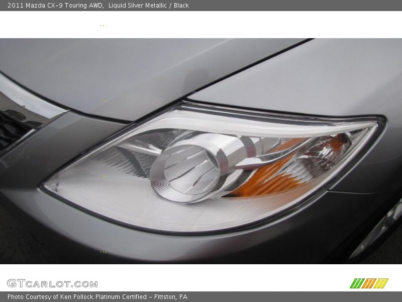 Liquid Silver Metallic / Black 2011 Mazda CX-9 Touring AWD