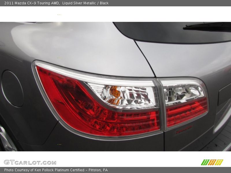 Liquid Silver Metallic / Black 2011 Mazda CX-9 Touring AWD