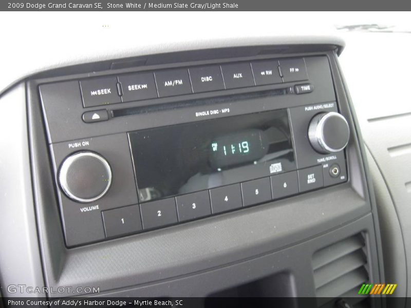 Stone White / Medium Slate Gray/Light Shale 2009 Dodge Grand Caravan SE