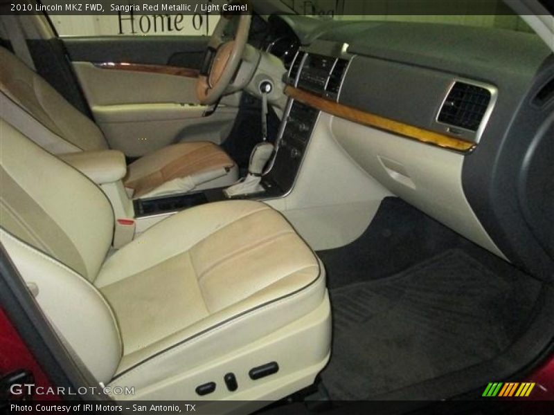 Sangria Red Metallic / Light Camel 2010 Lincoln MKZ FWD