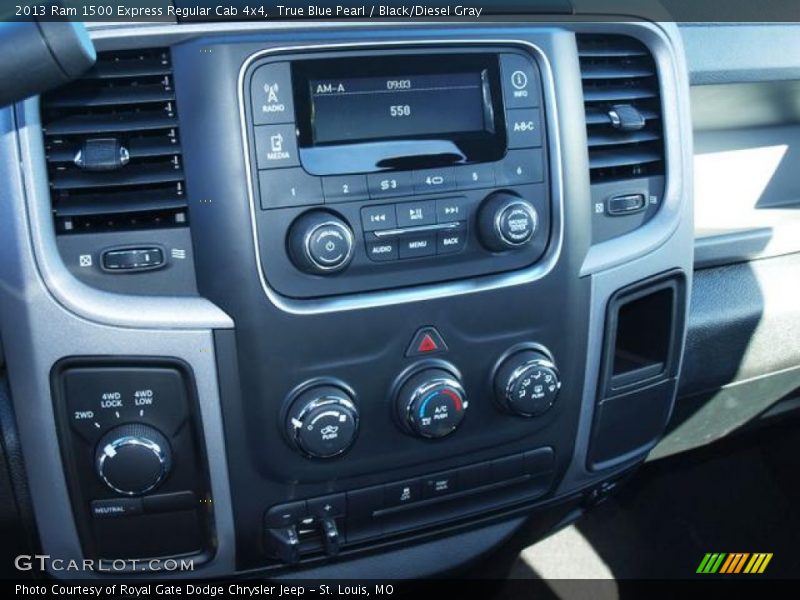 True Blue Pearl / Black/Diesel Gray 2013 Ram 1500 Express Regular Cab 4x4