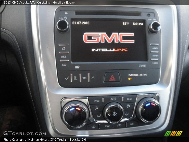 Controls of 2013 Acadia SLT