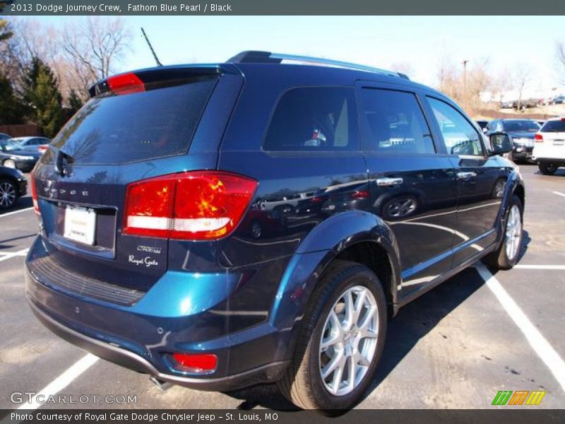 Fathom Blue Pearl / Black 2013 Dodge Journey Crew