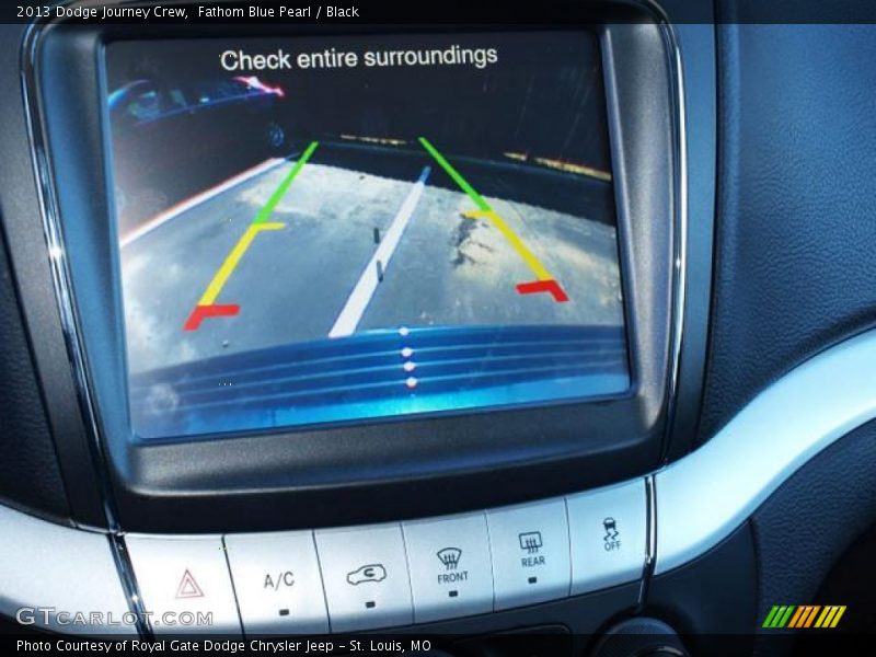 Fathom Blue Pearl / Black 2013 Dodge Journey Crew