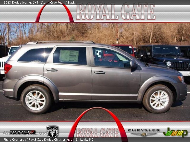Storm Gray Pearl / Black 2013 Dodge Journey SXT
