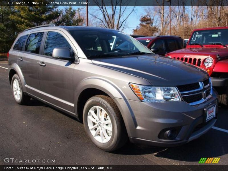 Storm Gray Pearl / Black 2013 Dodge Journey SXT