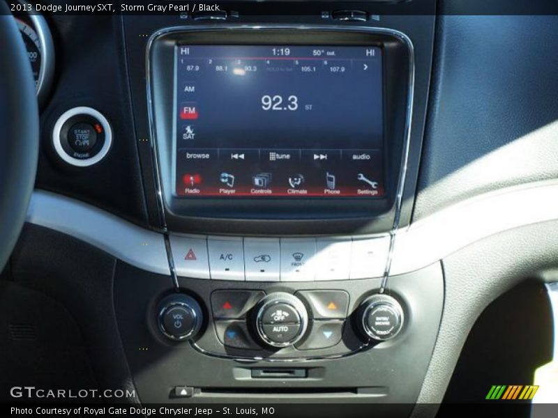 Storm Gray Pearl / Black 2013 Dodge Journey SXT