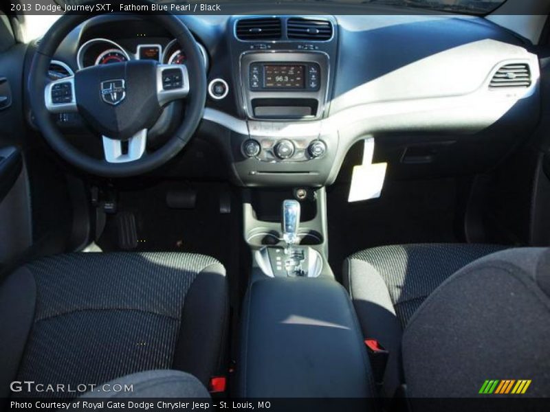 Fathom Blue Pearl / Black 2013 Dodge Journey SXT
