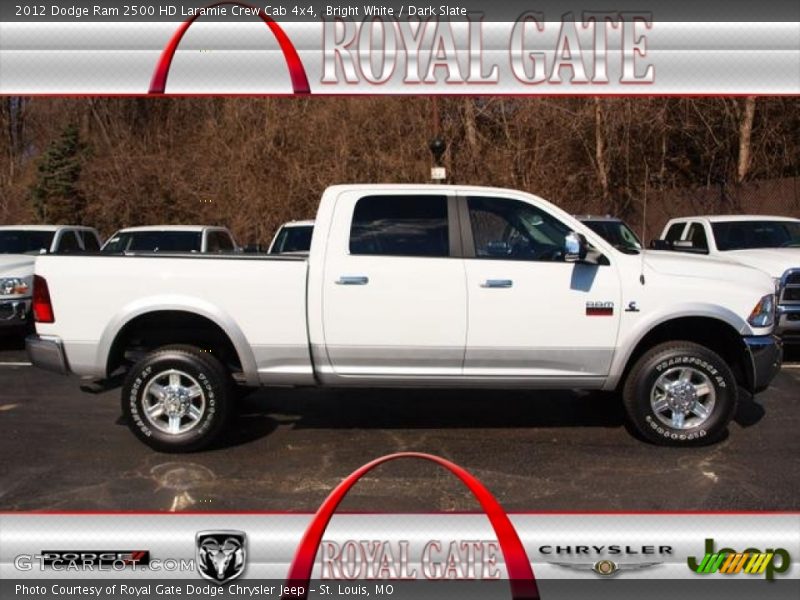 Bright White / Dark Slate 2012 Dodge Ram 2500 HD Laramie Crew Cab 4x4