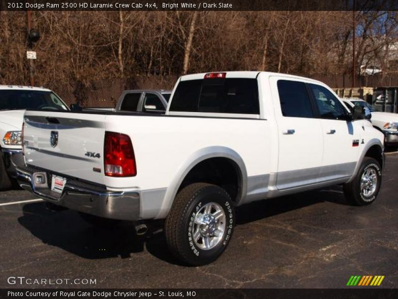 Bright White / Dark Slate 2012 Dodge Ram 2500 HD Laramie Crew Cab 4x4