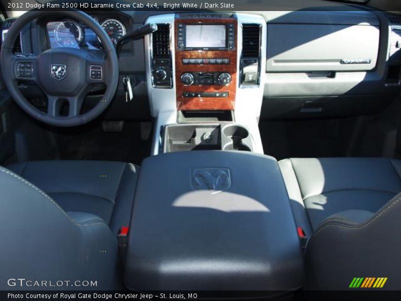 Bright White / Dark Slate 2012 Dodge Ram 2500 HD Laramie Crew Cab 4x4