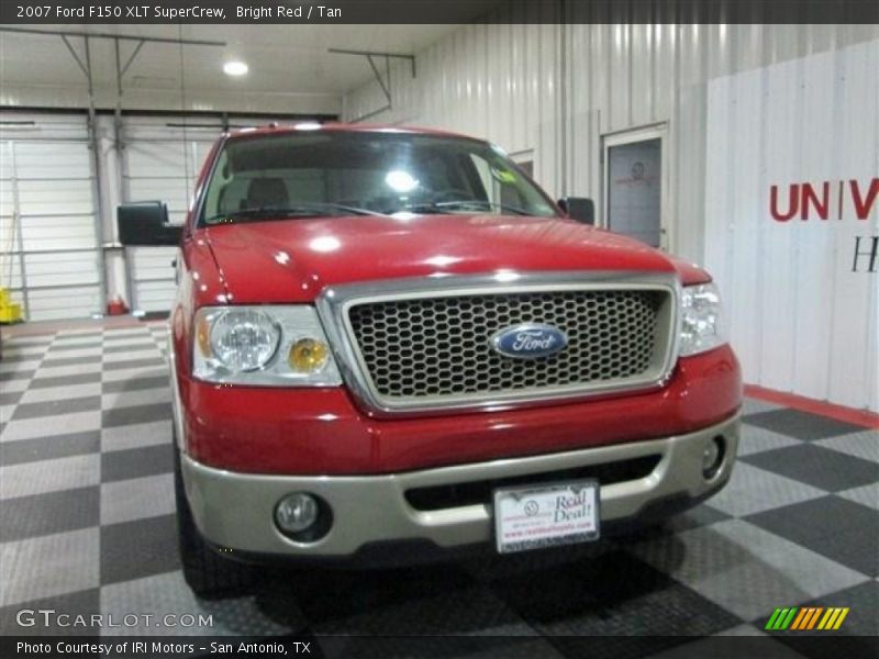 Bright Red / Tan 2007 Ford F150 XLT SuperCrew