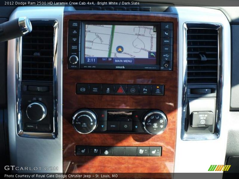 Bright White / Dark Slate 2012 Dodge Ram 2500 HD Laramie Crew Cab 4x4