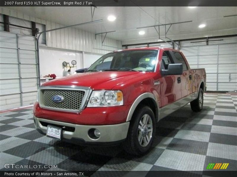 Bright Red / Tan 2007 Ford F150 XLT SuperCrew
