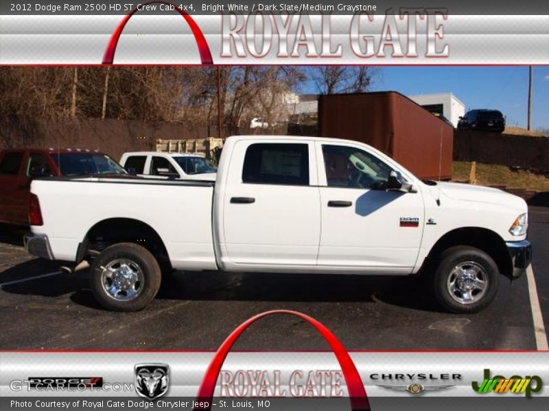 Bright White / Dark Slate/Medium Graystone 2012 Dodge Ram 2500 HD ST Crew Cab 4x4