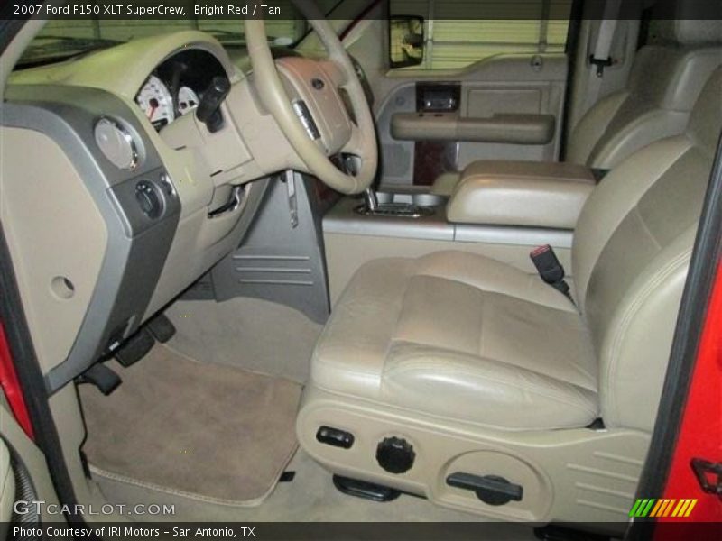 Bright Red / Tan 2007 Ford F150 XLT SuperCrew