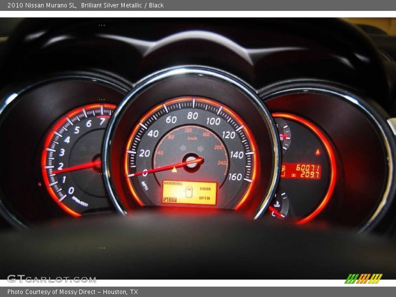 Brilliant Silver Metallic / Black 2010 Nissan Murano SL