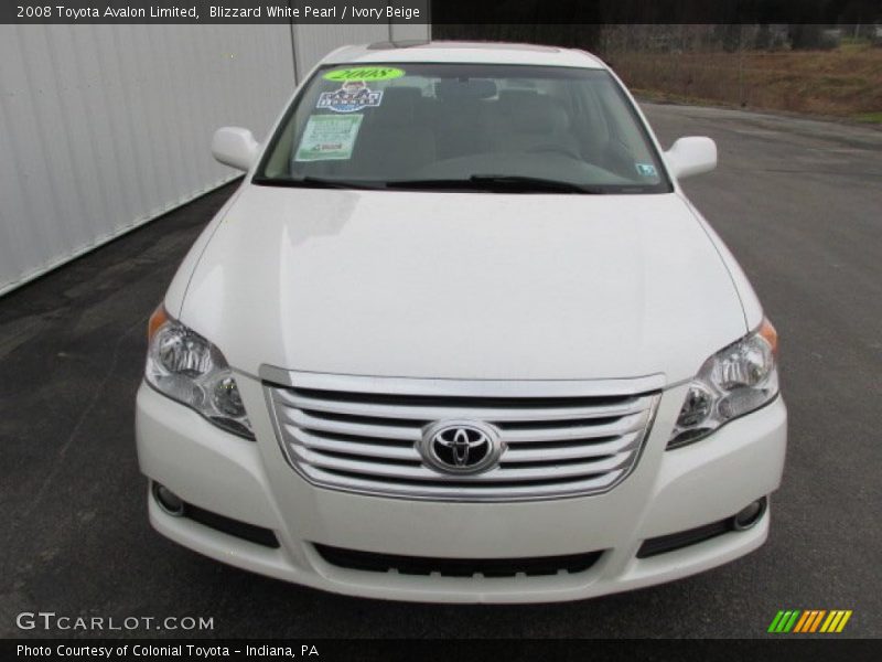 Blizzard White Pearl / Ivory Beige 2008 Toyota Avalon Limited
