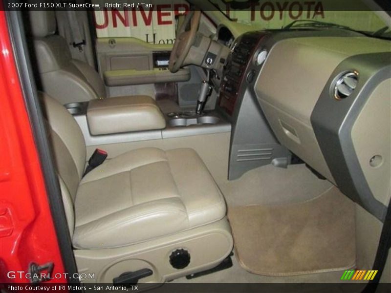 Bright Red / Tan 2007 Ford F150 XLT SuperCrew