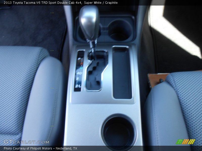 Super White / Graphite 2013 Toyota Tacoma V6 TRD Sport Double Cab 4x4