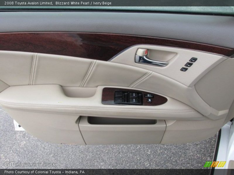 Blizzard White Pearl / Ivory Beige 2008 Toyota Avalon Limited