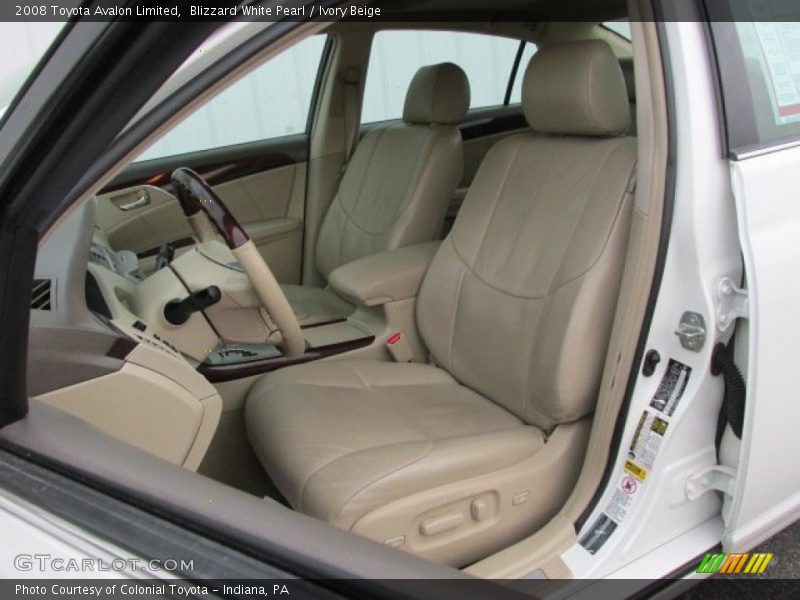 Front Seat of 2008 Avalon Limited