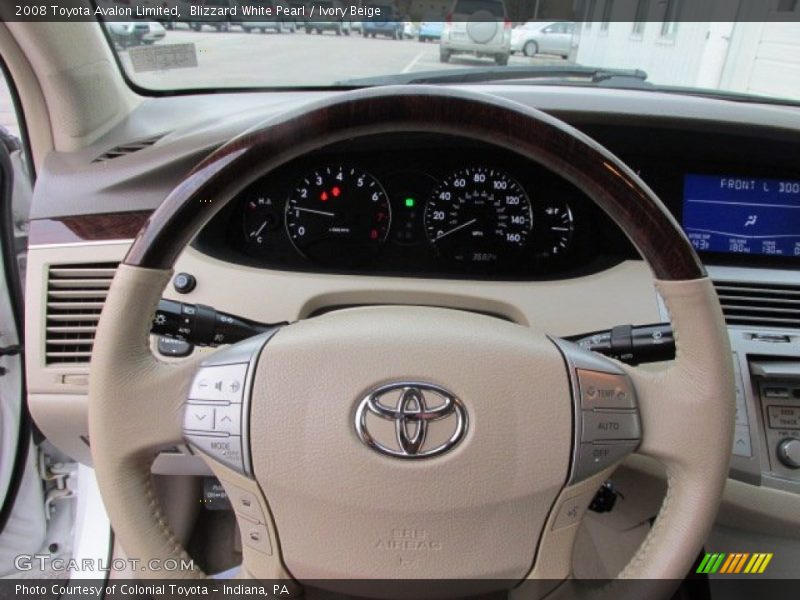 Blizzard White Pearl / Ivory Beige 2008 Toyota Avalon Limited
