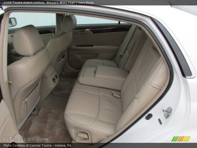 Rear Seat of 2008 Avalon Limited