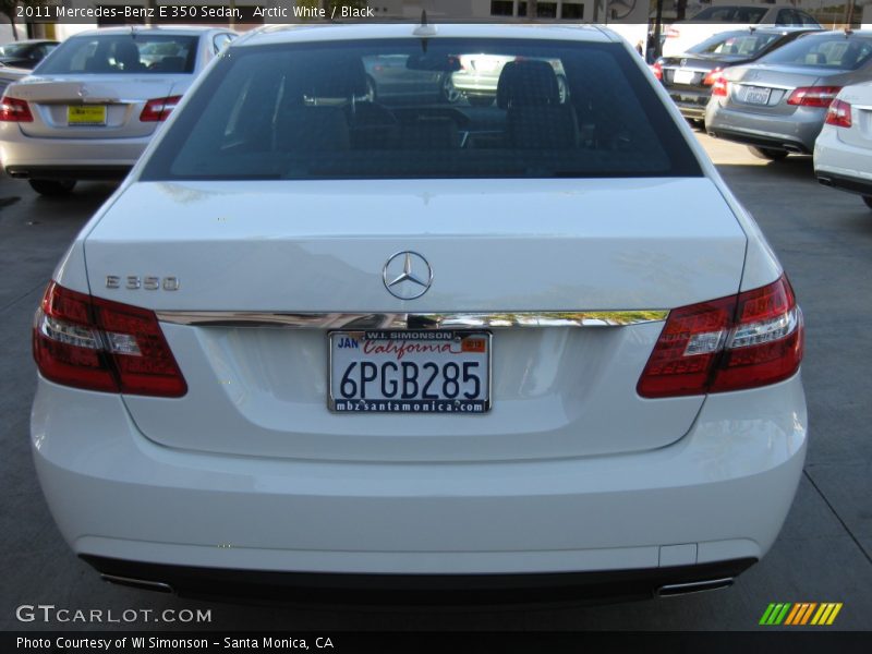 Arctic White / Black 2011 Mercedes-Benz E 350 Sedan